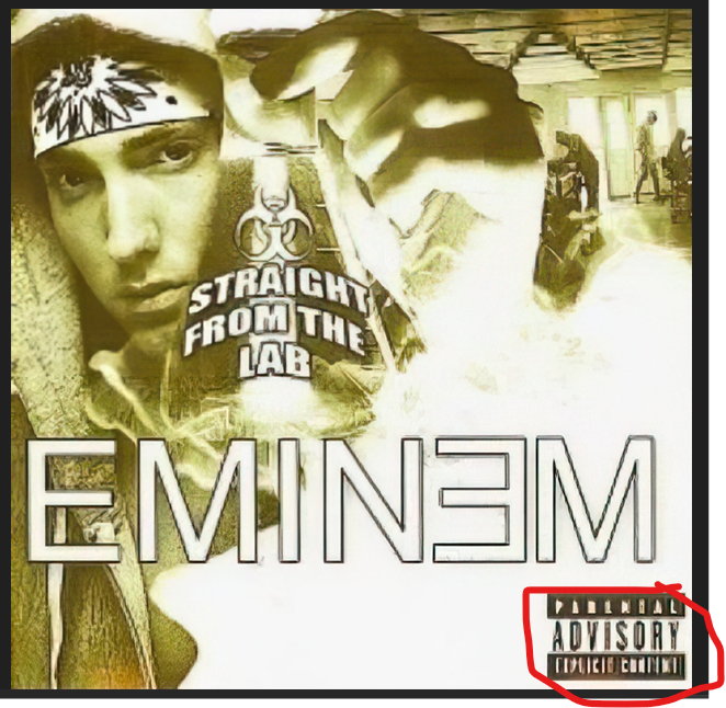 EMINEM - STRAIGHT FFROM THE LAB  - CD [PA] Explicit  NEW FACTORY SEALED MIXTAPE